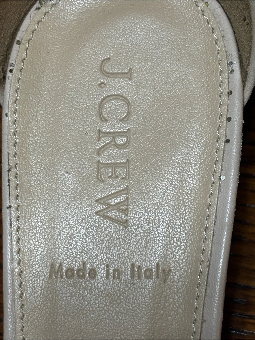 J. Crew sparkling gold